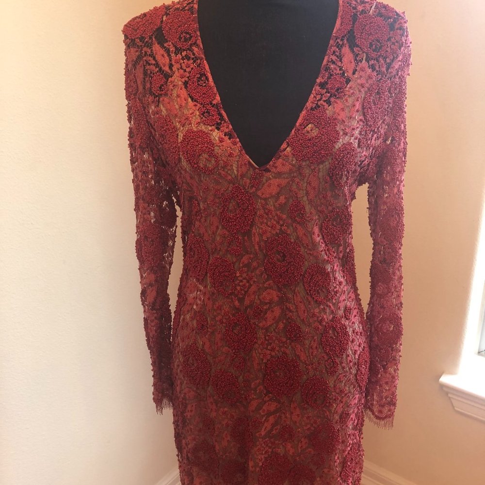 NWT Gucci Beaded Sheer Alessandro Michele Dress